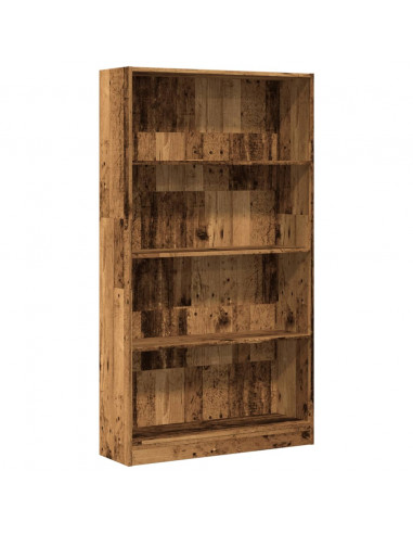Libreria Legno Antico 80x24x143 cm in Legno Multistrato