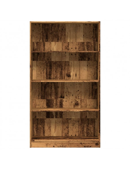 Libreria Legno Antico 80x24x143 cm in Legno Multistrato