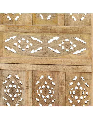 Divisorio a 5 Pannelli Intagliato 200x165cm Massello di Mango