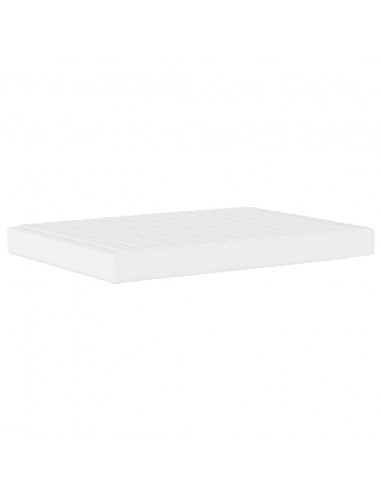 Letto con Materasso Marrone 140x190cm in Similpelle