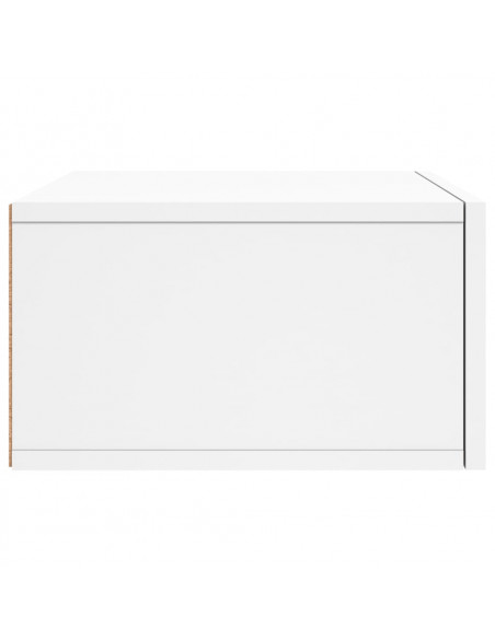 Comodini a Muro 2 pz Bianchi 35x35x20 cm