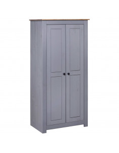 Armadio Grigio 80x50x171,5 cm Legno Massello Pino Panama Range 2
