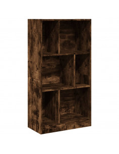 Libreria Rovere Fumo 57x28,5x107,5 cm in Legno Multistrato 2