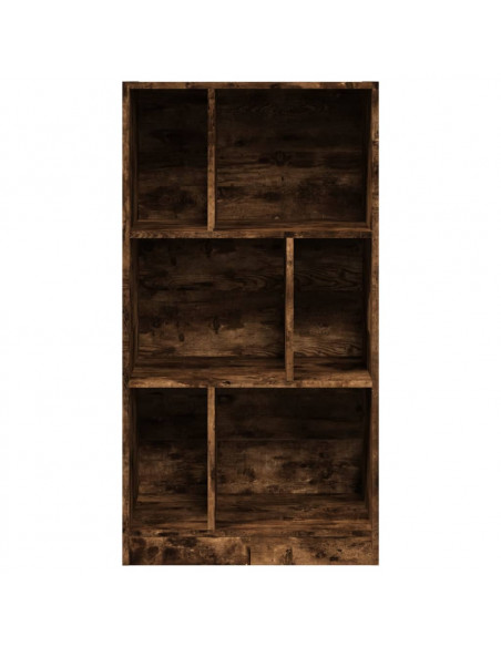 Libreria Rovere Fumo 57x28,5x107,5 cm in Legno Multistrato