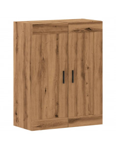 Mobile a Parete Rovere Artigianale 69,5x34x90 cm in Truciolato 2