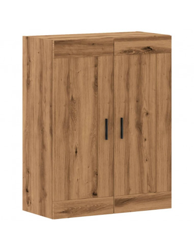 Mobile a Parete Rovere Artigianale 69,5x34x90 cm in Truciolato