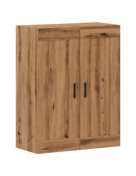 Mobile a Parete Rovere Artigianale 69,5x34x90 cm in Truciolato