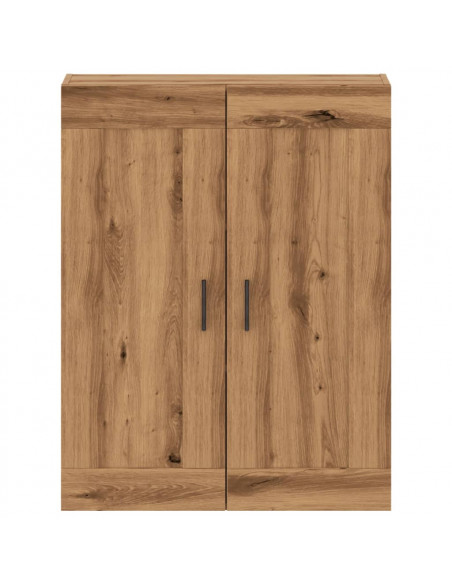 Mobile a Parete Rovere Artigianale 69,5x34x90 cm in Truciolato