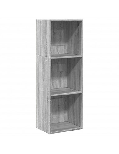Libreria Grigio Sonoma 40x30x114 cm in Legno Multistrato