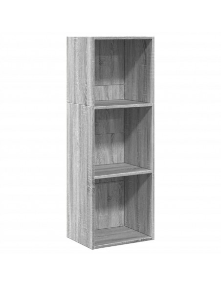 Libreria Grigio Sonoma 40x30x114 cm in Legno Multistrato