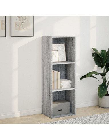 Libreria Grigio Sonoma 40x30x114 cm in Legno Multistrato
