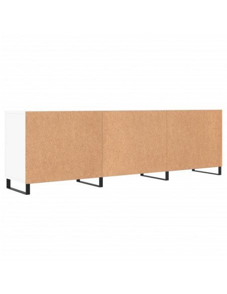 Mobile Porta TV Bianco 150x30x50 cm in Legno Multistrato