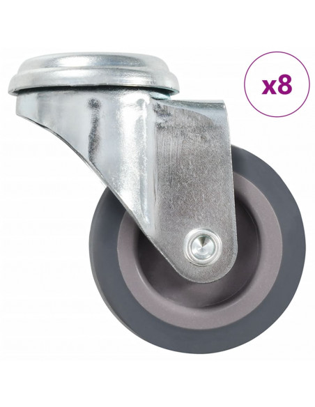 Ruote Girevoli con Foro per Bullone 8 pz 50 mm