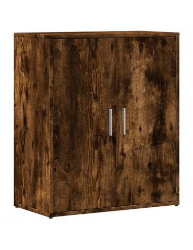 Credenza Rovere Fumo 60x31x70 cm in Legno Multistrato