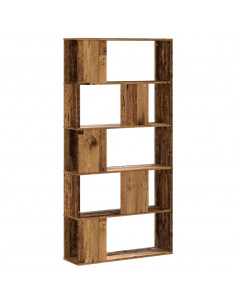 Libreria 5 Ripiani Legno Vecchio 80,5x23,5x162,5cm Multistrato 2