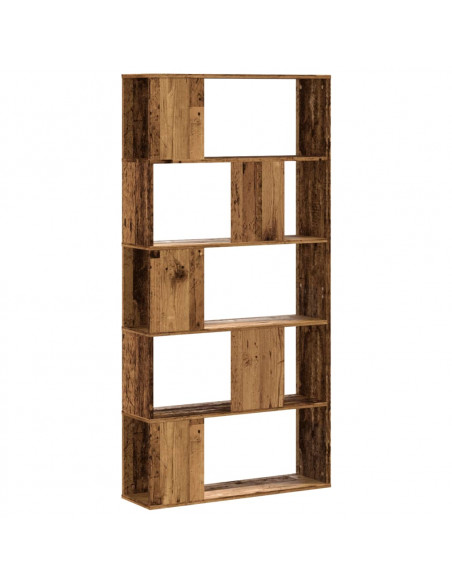 Libreria 5 Ripiani Legno Vecchio 80,5x23,5x162,5cm Multistrato