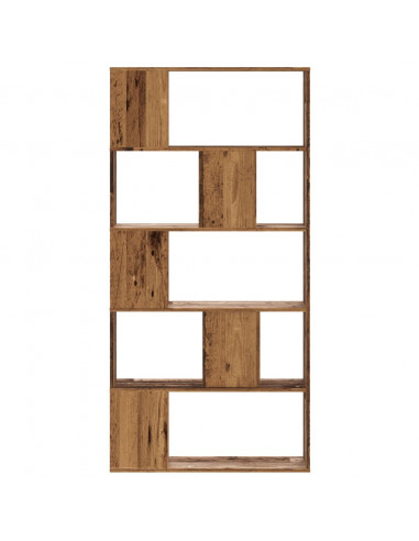 Libreria 5 Ripiani Legno Vecchio 80,5x23,5x162,5cm Multistrato