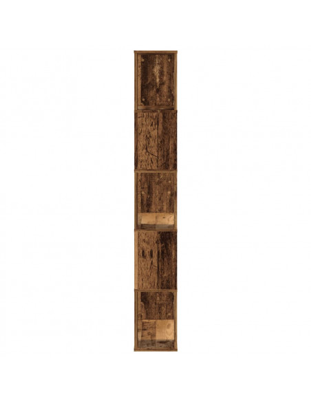 Libreria 5 Ripiani Legno Vecchio 80,5x23,5x162,5cm Multistrato