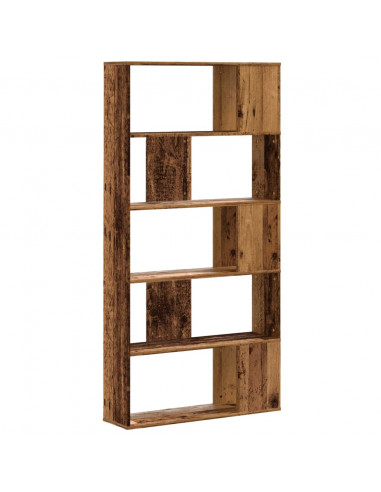 Libreria 5 Ripiani Legno Vecchio 80,5x23,5x162,5cm Multistrato