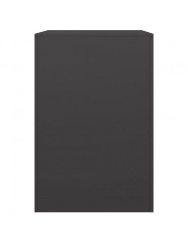 Rastrelliera per Legna da Ardere Nera 60x40x60 cm in Acciaio