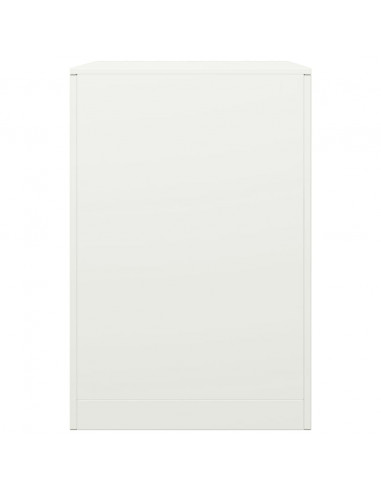 Rastrelliera per Legna da Ardere Bianca 60x40x60 cm in Acciaio