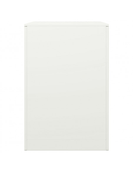 Rastrelliera per Legna da Ardere Bianca 60x40x60 cm in Acciaio