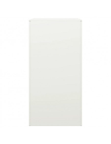 Rastrelliera per Legna da Ardere Bianca 60x40x80 cm in Acciaio