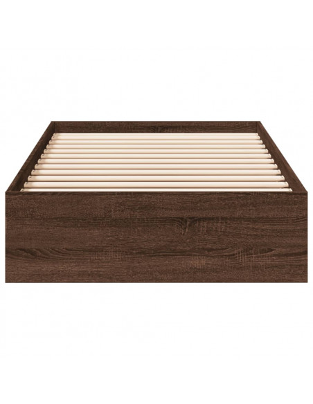 Giroletto Cassetti Rovere Marrone 90x200 cm Legno Multistrato
