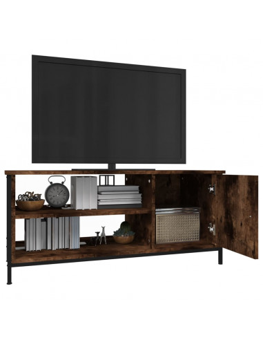 Mobile TV Rovere Fumo 100x40x45 cm in Legno Multistrato