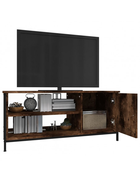 Mobile TV Rovere Fumo 100x40x45 cm in Legno Multistrato