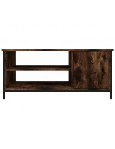 Mobile TV Rovere Fumo 100x40x45 cm in Legno Multistrato
