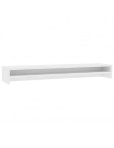 Supporto per Monitor Bianco 100x24x13 cm in Legno Multistrato 2