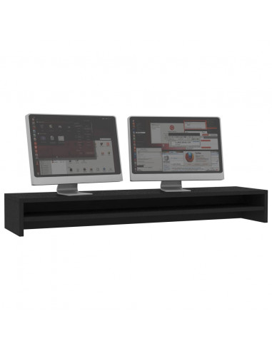 Supporto per Monitor Nero 100x24x13 cm in Legno Multistrato