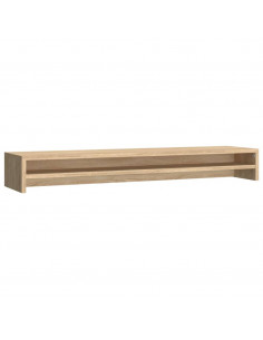 Supporto Monitor Rovere Sonoma 100x24x13 cm Legno Multistrato 2