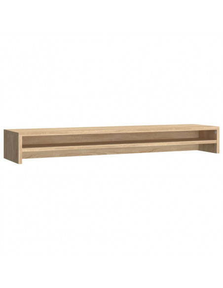 Supporto Monitor Rovere Sonoma 100x24x13 cm Legno Multistrato