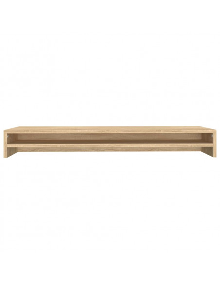 Supporto Monitor Rovere Sonoma 100x24x13 cm Legno Multistrato