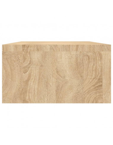 Supporto Monitor Rovere Sonoma 100x24x13 cm Legno Multistrato