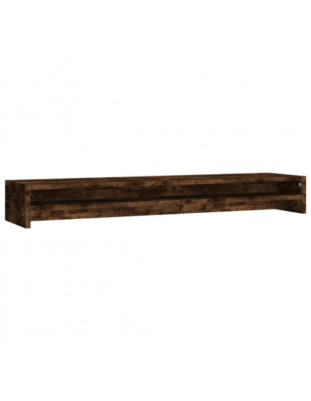 Supporto per Monitor Rovere Fumo 100x24x13 cm Legno Multistrato