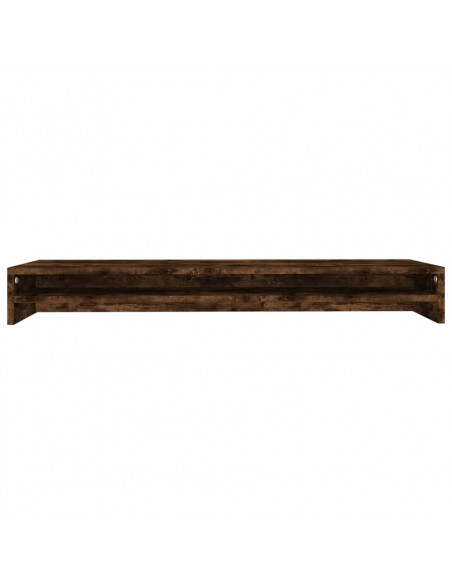 Supporto per Monitor Rovere Fumo 100x24x13 cm Legno Multistrato