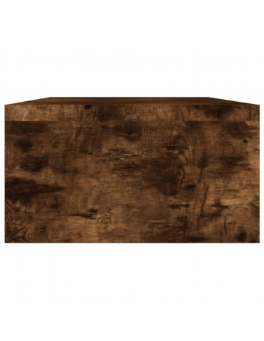 Supporto per Monitor Rovere Fumo 100x24x13 cm Legno Multistrato