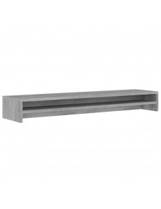 Supporto Monitor Grigio Sonoma 100x24x13cm in Legno Multistrato 2