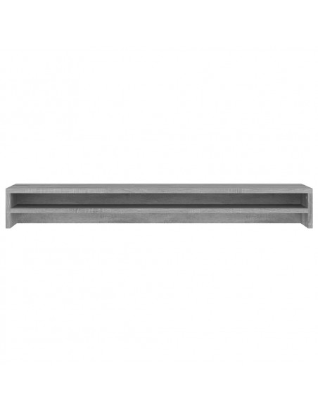 Supporto Monitor Grigio Sonoma 100x24x13cm in Legno Multistrato