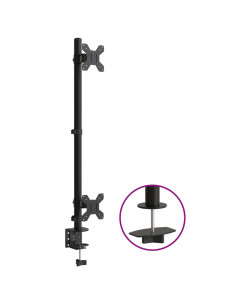 Supporto per Monitor Doppio in Acciaio VESA 75/100 mm 2