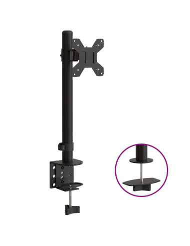 Supporto per Monitor in Acciaio Nero VESA 75/100 mm