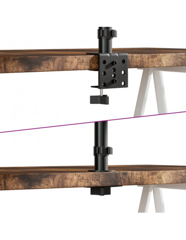 Supporto per Monitor in Acciaio Nero VESA 75/100 mm