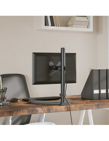 Supporto per Monitor in Acciaio Nero VESA 75/100 mm