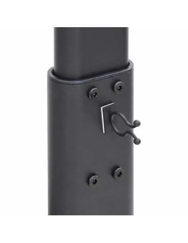 Supporto TV Angolare a 3 Ripiani per 32-65 Pollici Nero