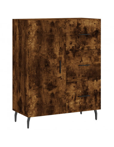 Credenza Rovere Fumo  69,5x34x180 cm in Legno Multistrato