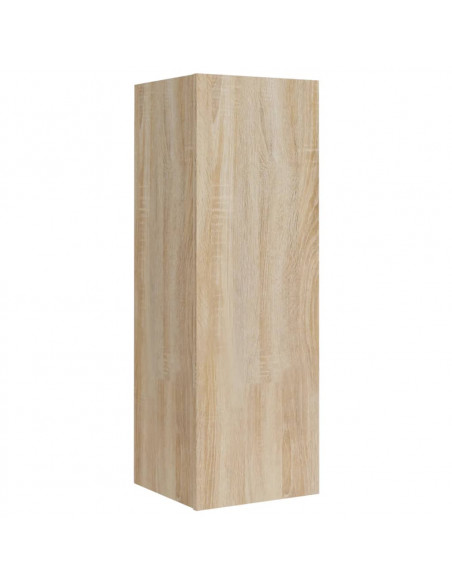 Set di Mobili Porta TV 4 pz Rovere Sonoma in Legno Multistrato