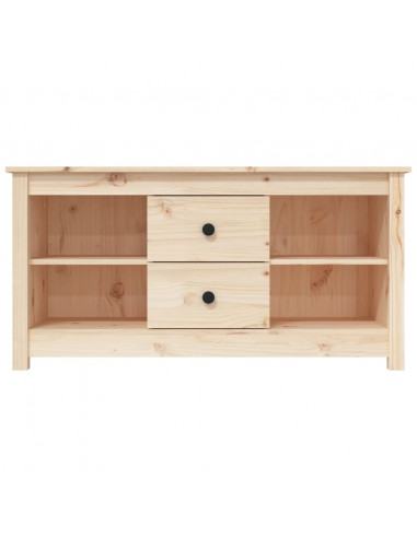 Mobile Porta TV 103x36,5x52 cm in Legno Massello di Pino